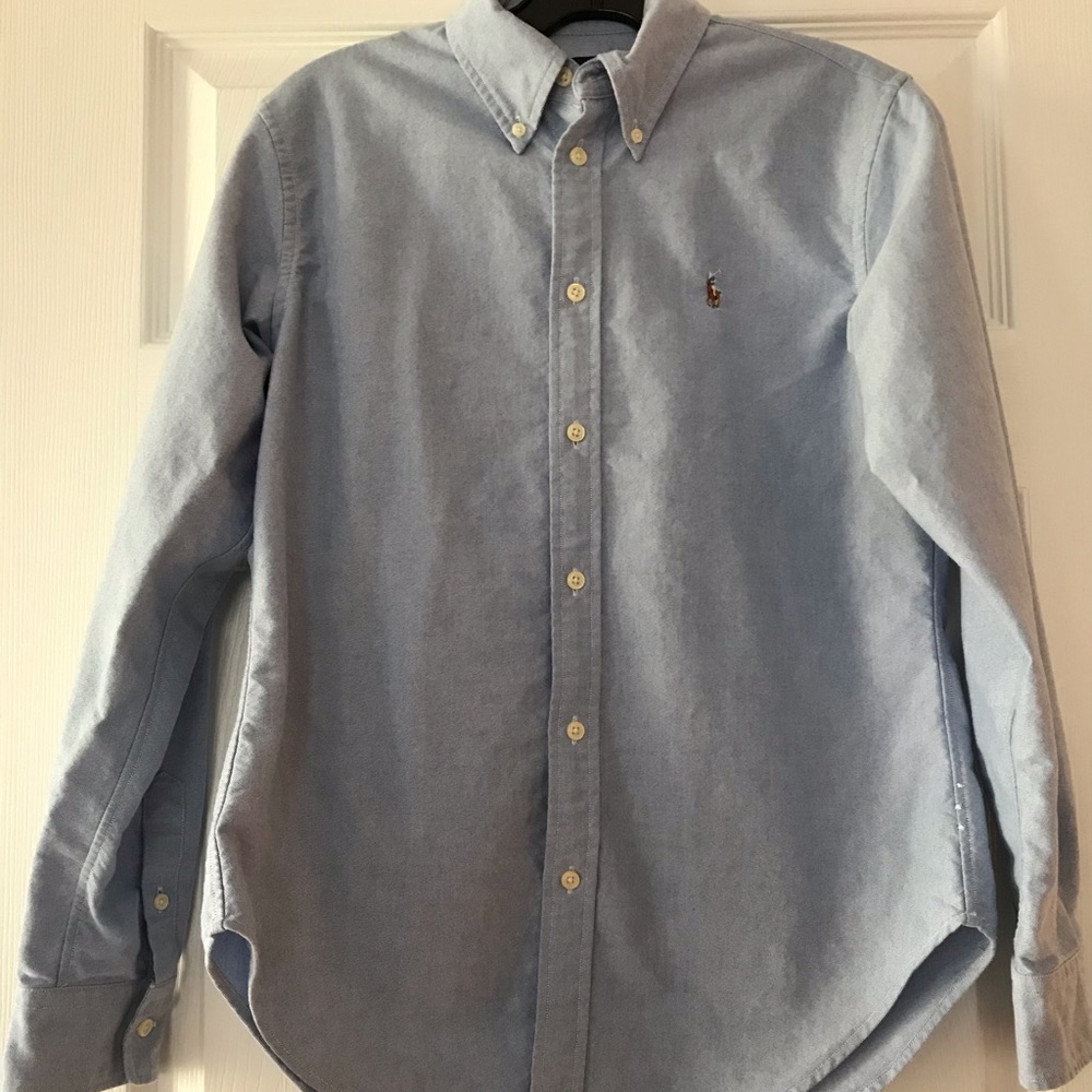 Ralph Lauren button down woman’s shirt- blue